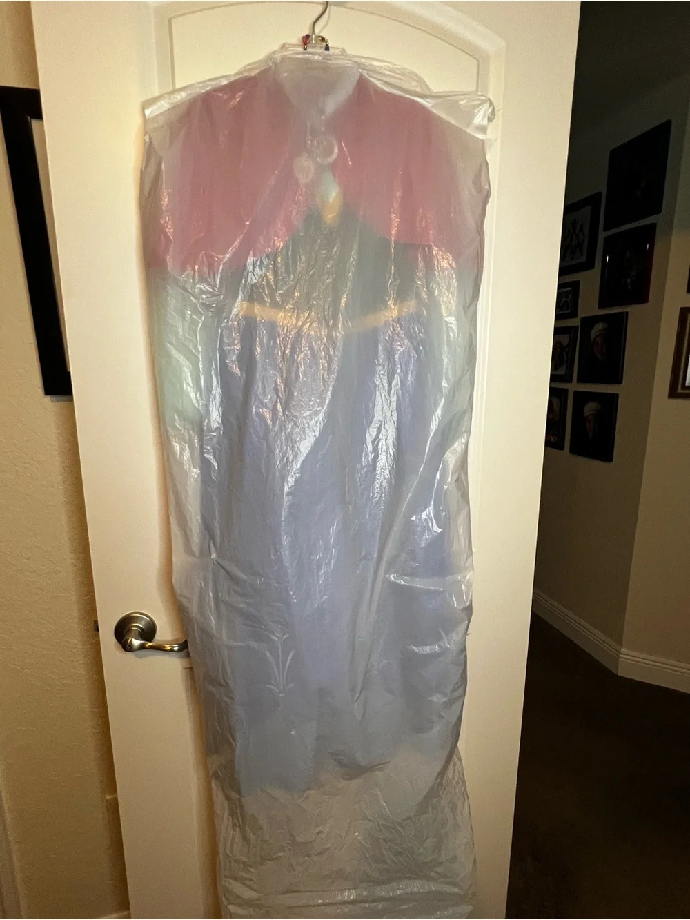 Disney Frozen Anna Costume Dress w/ Cape – Girls Size 9/10 – Like New